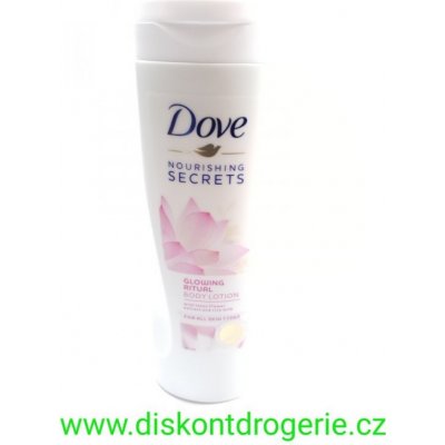 Dove Nourishing Secrets Glowing Ritual tělové mléko (Lotus Flower Extract and Rice Milk) 400 ml