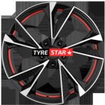 MAM RS6 7x16 5x112 ET40 black polished red inside – Zboží Mobilmania