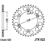 JT Sprockets JTR 822-50 | Zboží Auto