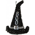Clayre & Eef Halloweenská závěsná dekorace Čarodějnický klobouk BOO - 28*2*39 cm – Hledejceny.cz