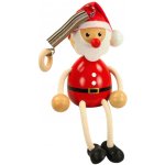 Krokido Santa - dřevěná figurka na pružině – Hledejceny.cz