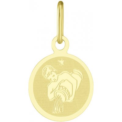 Gemmax Jewelry Zlatý přívěsek Vodnář měsíční znamení GUPYN 35791