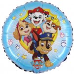 GRABO fóliový balónek Tlapková Patrola kruh modrý 18" 46cm nafukovací – Sleviste.cz