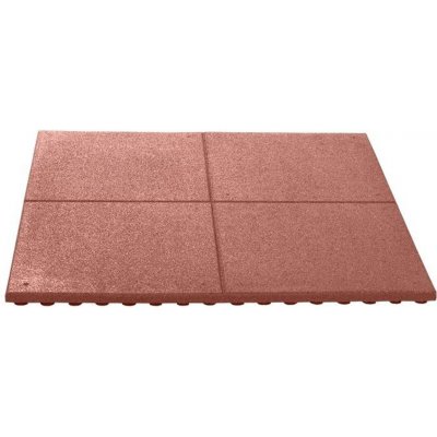 Gutta Terrace gumová dlažba 100 x 100 x 3 cm červená – Zboží Mobilmania