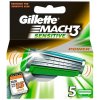 Holicí hlavice a planžeta Gillette Mach3 Sensitive 5 ks