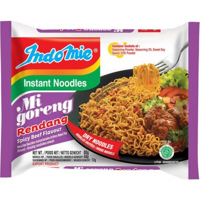 Indomie instantní smažené nudle Mi Goreng Rendang 80 g – Zboží Dáma