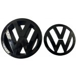 VW GOLF V MK5 (2003-2010) přední a zadní znak, logo (12,5cm a 11,3cm) - černá lesklá – Hledejceny.cz