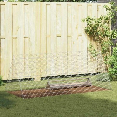 vidaXL Klec na kuřata 215 × 100 × 85 cm pozinkovaná ocel stříbrná 9799.3394437 – Zbozi.Blesk.cz