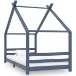 PETROMILA Rám dětské postele šedý masivní borové dřevo – Sleviste.cz