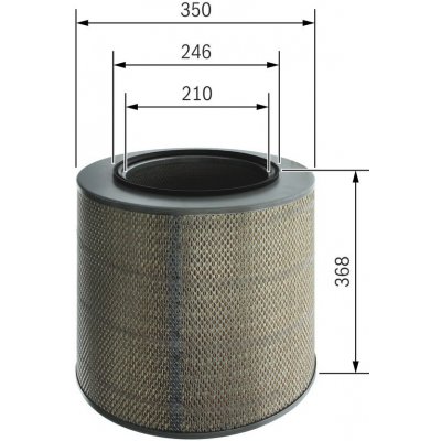 Vzduchový filtr BOSCH F 026 400 280 – Hledejceny.cz