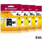 Transcend microSDHC 4 GB Class 4 TS4GUSDHC4 – Zboží Mobilmania