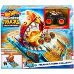 Mattel Hot Wheels Monster Trucks Závod o poklad TIGER SHARK, HTP17 – Zboží Mobilmania