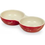 Nobby Cat keramická dvojmiska 22 cm 2 x 130 ml – Sleviste.cz