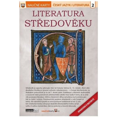 Naučné karty Středověká literatura – Zboží Mobilmania