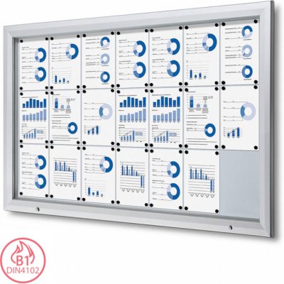 Jansen Display Venkovní magnetická vitrína T 21 x A4 – Zboží Mobilmania