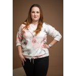 Vzorovaná mikina FOCUS Pudrové květy – Zboží Dáma