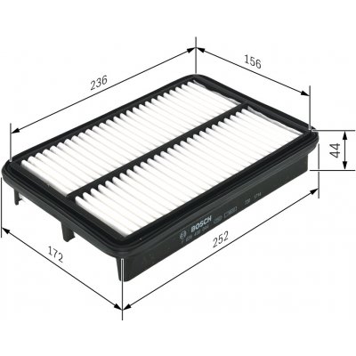 Vzduchový filtr BOSCH F 026 400 044 (F026400044) – Hledejceny.cz
