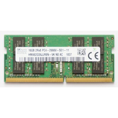 Hynix SODIMM DDR4 2666MHz 16GB CL19 HMA82GS6JJR8N-VK – Zboží Živě