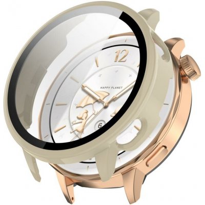 VSECHNONAMOBIL 120775 PC FULL COVER Plastový kryt se sklem pro OnePlus Watch 3 43mm IVORY WHITE – Zboží Živě