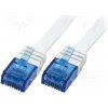 síťový kabel Logilink CF2021U Patch, U/UTP, 6, licna, Cu, PVC, 0,5m, bílý