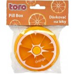 TORO Dávkovač na léky 7 dní pomeranč – Zboží Dáma