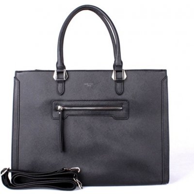 David Jones Paris velká elegantní kabelka do ruky CM6572 černá – Zboží Mobilmania