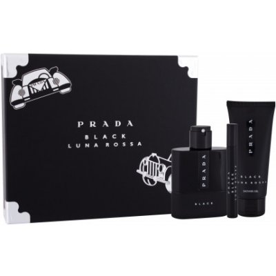 Prada Luna Rossa Black EDP 100 ml + EDP 10 ml + sprchový gel 100 ml dárková sada – Hledejceny.cz