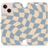 Pouzdro a kryt na mobilní telefon Apple Mobiwear - Apple iPhone 13 Mini - VA59S Modrá a béžová šachovnice