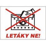 Samolepka Letáky ne – Zboží Dáma