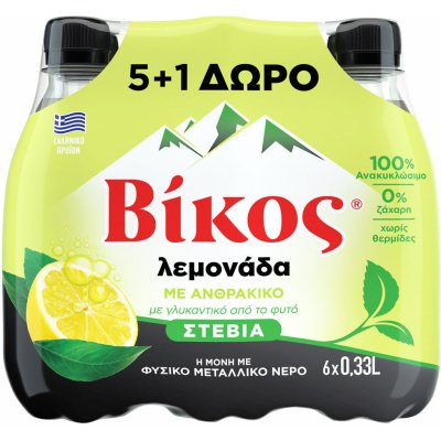Vikos Citronová limonáda stevia 6 x 330ml – Zboží Dáma