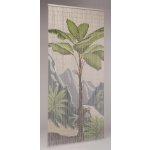 Závěs do dveří 90x200 cm béžový/zelený – Zbozi.Blesk.cz