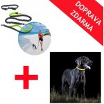 Deminas Vodítko na běhání se psem + Svítící obojek pro psa – Zboží Mobilmania