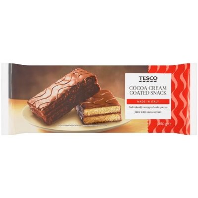 Tesco Cukrářský výrobek s kakaovou polevou a kakaovou náplní 10 x 35 g