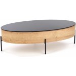 Halmar Zenga sklo černé, dub zlatý – Hledejceny.cz