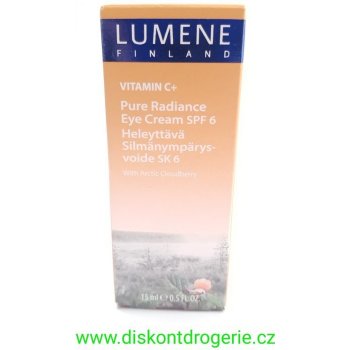Lumene Vitamin C Pure Radiance Eye Cream rozjasňující oční krém SPF 6 15 ml