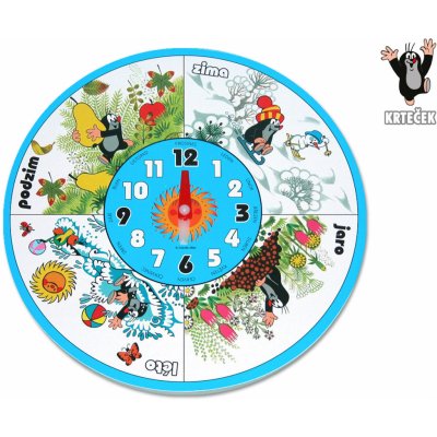 Wiky Hodiny Krtek 20 cm – Zboží Dáma