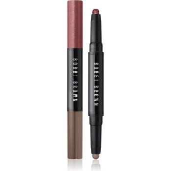 Bobbi Brown Long-Wear Cream Shadow Stick Duo oční stíny v tužce duo Bronze Pink / Espresso 1,6 g