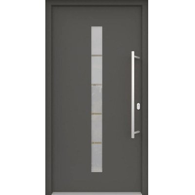 ARON vchodové dveře 3111-2 antracit 100 x 210 cm P – Hledejceny.cz