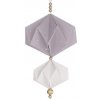 Girlandy, rozety, vlajky BORN Copenhagen Origami DUSTY LAVENDAR &