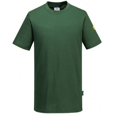 Portwest Tričko ESD AS20 krátký rukáv antistatické Zelená forest 2XL – Zboží Dáma
