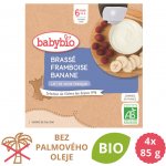 Babybio Brassé Kapsička z kravského mléka malina banán 4 x 85 g – Zboží Dáma