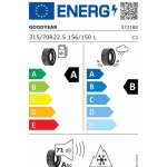 GOODYEAR FUELMAX S PERFORMANCE 315/70 R22.5 156/150L – Hledejceny.cz
