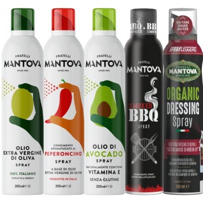Mantova Olej ve spreji mix 5 příchutí 1000 ml – Zboží Dáma