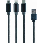 Gembird CC-USB2-AM31-1M USB 3-in-1, 1m, černý – Sleviste.cz
