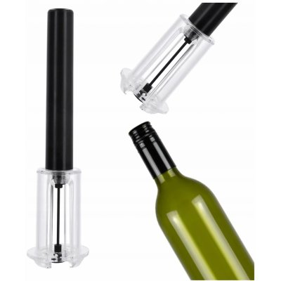 Tlaková vývrtka otvírák na víno vakuový pod tlakem 19,3 cm – Zboží Mobilmania
