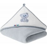 Akuku Froté osuška s kapucí 100x100cm šedý medvídek – Zboží Dáma