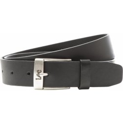 Lee Logo Buckle kožený opasek Černý LP655001