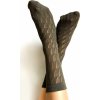 Veneziana dámské ponožky s pepitovým vzorem pepitone olivová