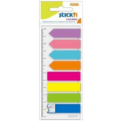 Záložky samolepicí Stick´n, plast, šipky a proužky, 8x25 ks – Hledejceny.cz