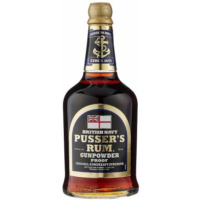 Pusser's Rum Gunpowder Proof Black Label 54,5% 0,7 l (holá láhev)